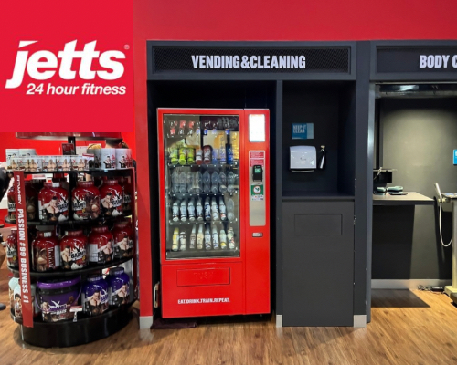 Jetts Fitness Vending Machine